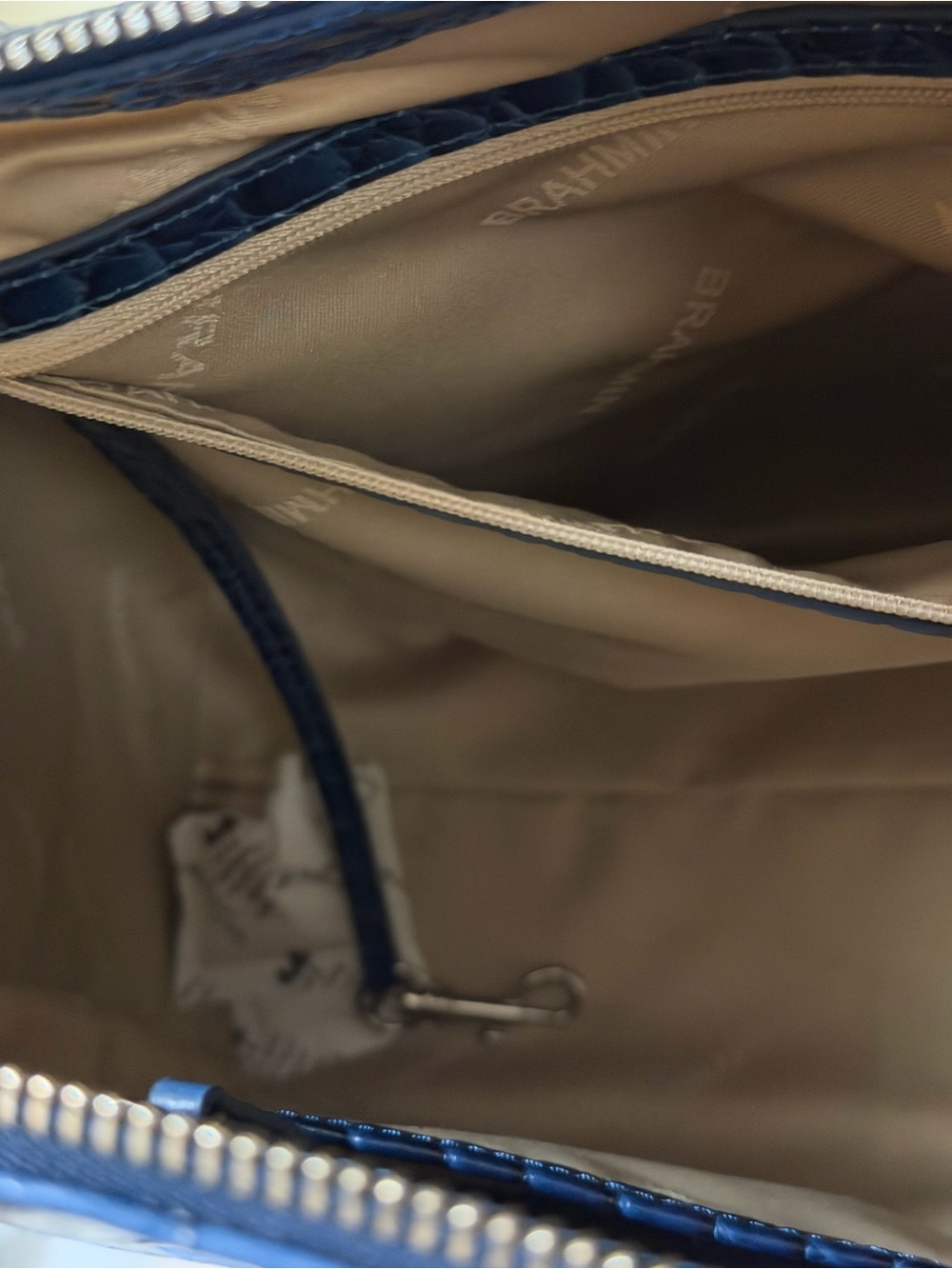 Brahmin Caroline Heavenly Blue Lumeria Satchel - Picture 12 of 15